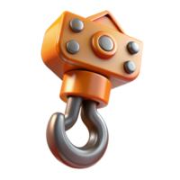 serene nordic Construction crane hook, NO BACKGROUND with Transparent Background. precision png