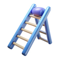 gorgeous bold minimalist Ladder, NO BACKGROUND with Transparent Background. authentic png