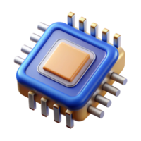 whimsical dazzling Microchip processor computer hardware technology NO BACKGROUND with Transparent Background. precision png