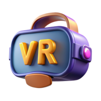 playful vibrant VR headset user interface virtual reality experience NO BACKGROUND with Transparent Background. high quality png