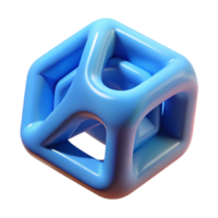 melancholic beautiful 3D printed object prototype plastic material NO BACKGROUND with Transparent Background. museum quality png