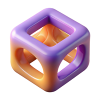 picturesque peaceful industrial 3D printed object prototype plastic material NO BACKGROUND with Transparent Background. professional png