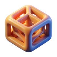 rare elegant 3D printed object prototype plastic material NO BACKGROUND with Transparent Background. top-tier png