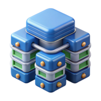 pristine reflective abstract Server blades data center network infrastructure NO BACKGROUND with Transparent Background. luxury png