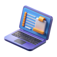 playful pristine Laptop with coding software open programming language NO BACKGROUND with Transparent Background. refined png