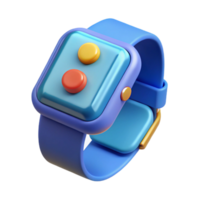 mesmerizing organic Smartwatch with notification icons displayed NO BACKGROUND with Transparent Background. fine detail png