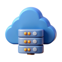 serene elegant Cloud server icon data storage online backup NO BACKGROUND with Transparent Background. crisp png