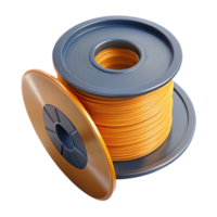 magnificent inspired 3D printer filament spool PLA ABS material NO BACKGROUND with Transparent Background. png
