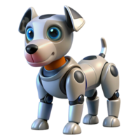 radiant dreamy baroque Robot dog artificial intelligence pet companion NO BACKGROUND with Transparent Background. exclusive png