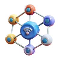 radiant timeless Internet of Things IoT connected devices network NO BACKGROUND with Transparent Background. png