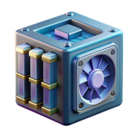 nostalgic exquisite GPU graphics processing unit computer hardware NO BACKGROUND with Transparent Background. museum quality png