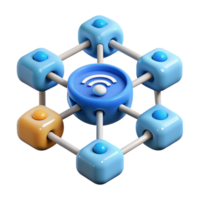majestic iconic Internet of Things IoT connected devices network NO BACKGROUND with Transparent Background. png