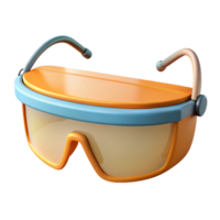 picturesque ethereal impressionist Safety glasses, NO BACKGROUND with Transparent Background. 8K png