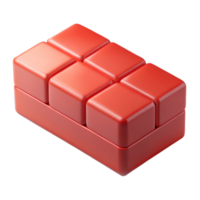 nostalgic splendid Brick, red, NO BACKGROUND with Transparent Background. 8K png