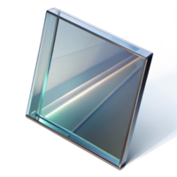 pristine rustic Glass panel, reflective, NO BACKGROUND with Transparent Background. 4K png