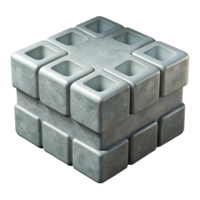 peaceful mesmerizing Concrete block, gray, NO BACKGROUND with Transparent Background. impeccable png