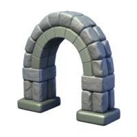 serene tranquil renaissance Arch, stone, NO BACKGROUND with Transparent Background. masterfully captured png