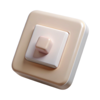 splendid avant-garde Light switch, modern, NO BACKGROUND with Transparent Background. sharp png