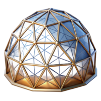 tranquil immaculate Dome, geodesic, NO BACKGROUND with Transparent Background. premium png