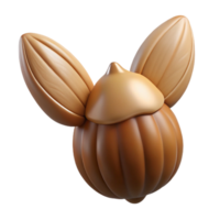 stunning playful rustic Nut, wing, NO BACKGROUND with Transparent Background. luxury png