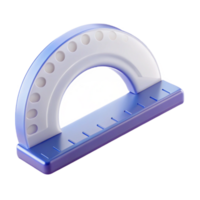 signature geometric Protractor, clear plastic, NO BACKGROUND with Transparent Background. impeccable png