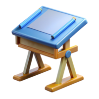 wonderful creative Drafting table, NO BACKGROUND with Transparent Background. authentic png
