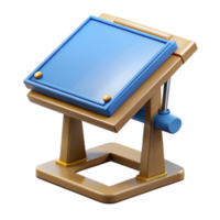 vibrant gothic Drafting table, NO BACKGROUND with Transparent Background. luxury png