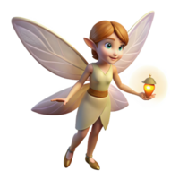 standout gothic A delicate fairy, wings shimmering, holding a glowing firefly. NO BACKGROUND with Transparent Background. perfect clarity png