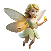 signature traditional A delicate fairy, wings shimmering, holding a glowing firefly. NO BACKGROUND with Transparent Background. genuine png