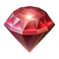 notable rustic A single, perfect ruby, radiating an inner light. NO BACKGROUND with Transparent Background. sharp png