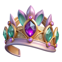 splendid urban An intricate elven tiara, adorned with sparkling gemstones. NO BACKGROUND with Transparent Background. handcrafted png
