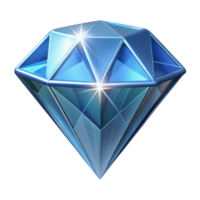 reflective breathtaking A single, perfect diamond, sparkling brilliantly. NO BACKGROUND with Transparent Background. flawless png