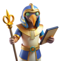 spectacular quintessential Thoth, Egyptian god of writing and knowledge NO BACKGROUND with Transparent Background. png