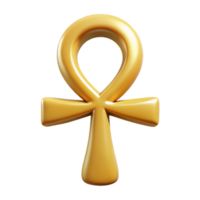 serene retro Ankh, Egyptian symbol of life NO BACKGROUND with Transparent Background. original png