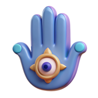 magnificent vintage Hamsa Hand, amulet for protection NO BACKGROUND with Transparent Background. 4K png