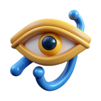 mesmerizing coveted Eye of Horus, Egyptian symbol of protection NO BACKGROUND with Transparent Background. png