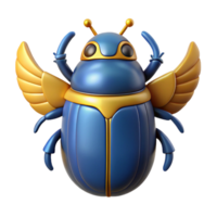 romantic alluring Scarab beetle, Egyptian symbol of rebirth NO BACKGROUND with Transparent Background. artisan png