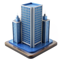 nostálgico deslumbrante moderno arranha-céu arquitetônico modelo, não fundo com transparente fundo. sem falhas png