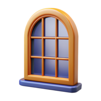 stunning mysterious surreal Georgian style window pane, NO BACKGROUND with Transparent Background. handcrafted png