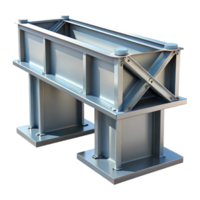 tranquil enchanting Modern steel beam connection, NO BACKGROUND with Transparent Background. 4K png