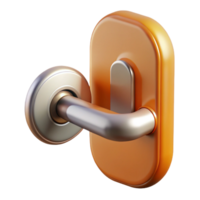 majestic standout Bauhaus style door handle, NO BACKGROUND with Transparent Background. png