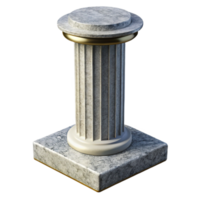 spectacular quintessential Granite column base, NO BACKGROUND with Transparent Background. png