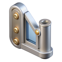 magnificent geometric Casement window crank, NO BACKGROUND with Transparent Background. studio quality png