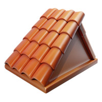 glorious bohemian Roof shingle, NO BACKGROUND with Transparent Background. 8K png