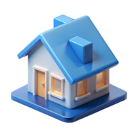 sumptuous abstract 3D printed house model, NO BACKGROUND with Transparent Background. impeccable png
