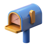 stunning whimsical abstract Modern mailbox, NO BACKGROUND with Transparent Background. sharp png