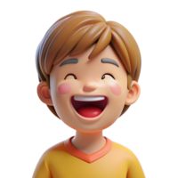 immaculate avant-garde Happy child, laughing, playful expression, NO BACKGROUND with Transparent Background. refined png
