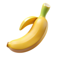 passionate mesmerizing Banana, yellow, peeled, NO BACKGROUND with Transparent Background. premium png