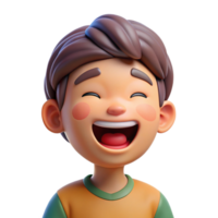 mesmerizing energetic impressionist Happy child, laughing, playful expression, NO BACKGROUND with Transparent Background. crisp png