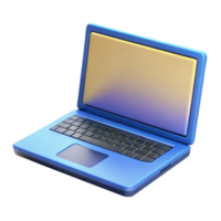 romantic dazzling Laptop computer, open, screen, NO BACKGROUND with Transparent Background. handcrafted png
